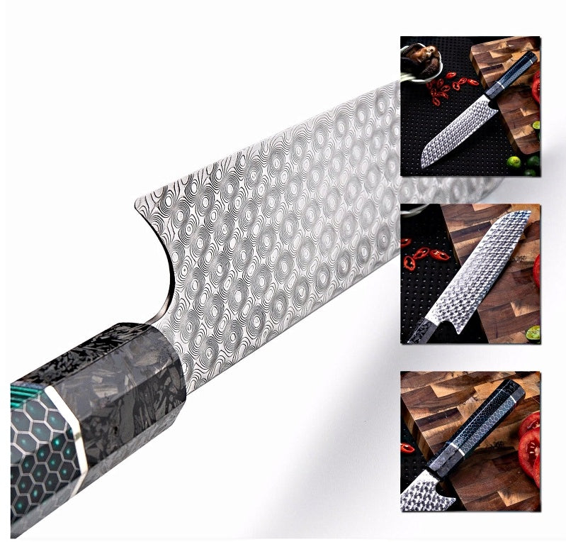 Yangjiang cutter 67 layer Damascus knife VG10 steel core 8 inch chef knife blade knife embryo custom knife embryo